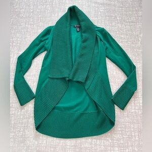 INC International Concepts Green Open Front Cardigan Wrap Sweater in Size XS